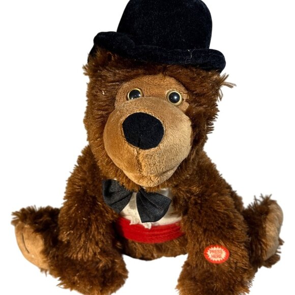 Beverly Hills Teddy Bear Animatronic Beary White Singing My Everything 11" Teste - Picture 1 of 7